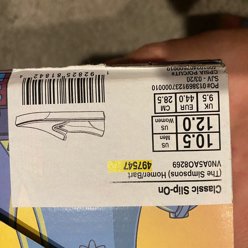 Vans Simpson Bart and Homer